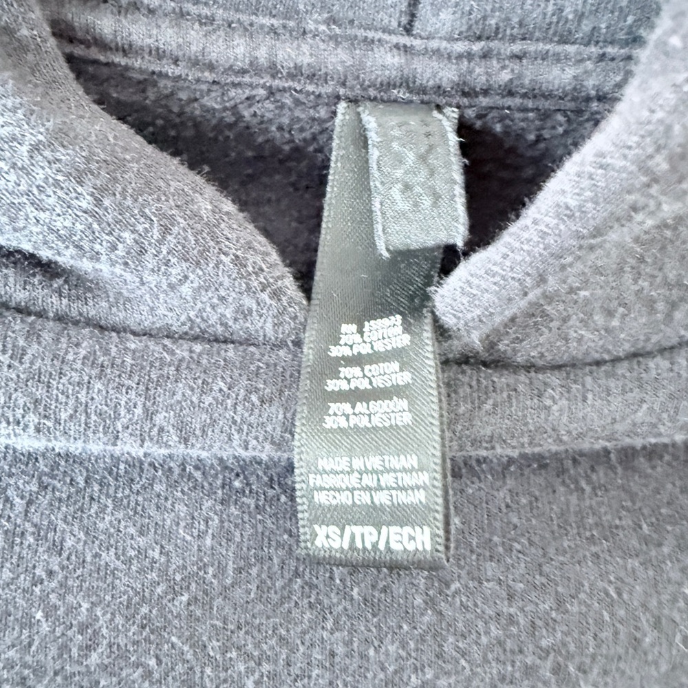 SKIMS Cotton Fleece Classic Hoodie – Onyx – Size XS - Picture 6 of 6